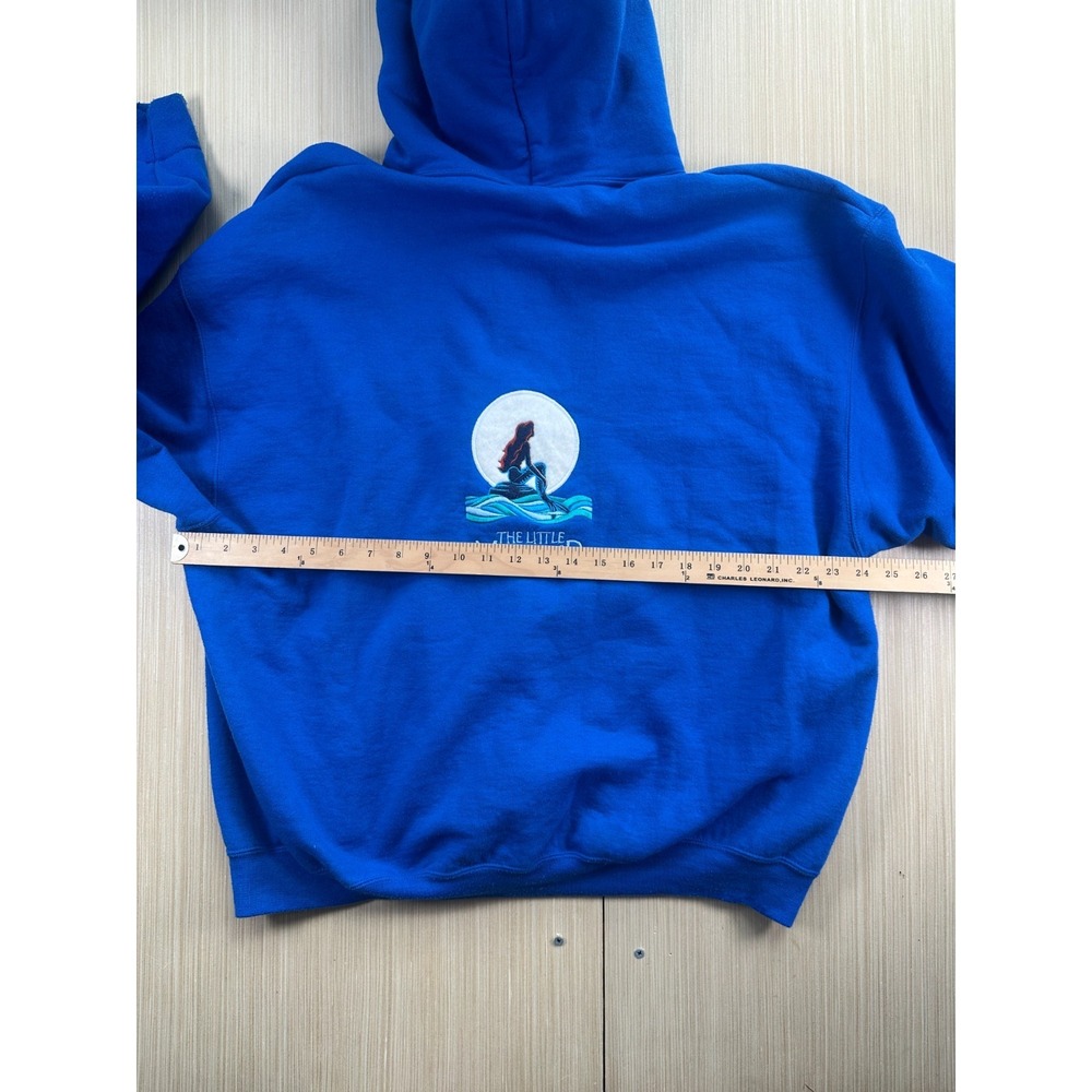 Vintage Jerzees Super Sweats NuBlend Hoodie Womens 2X‎ Blue The Little Mermaid - Picture 7 of 7